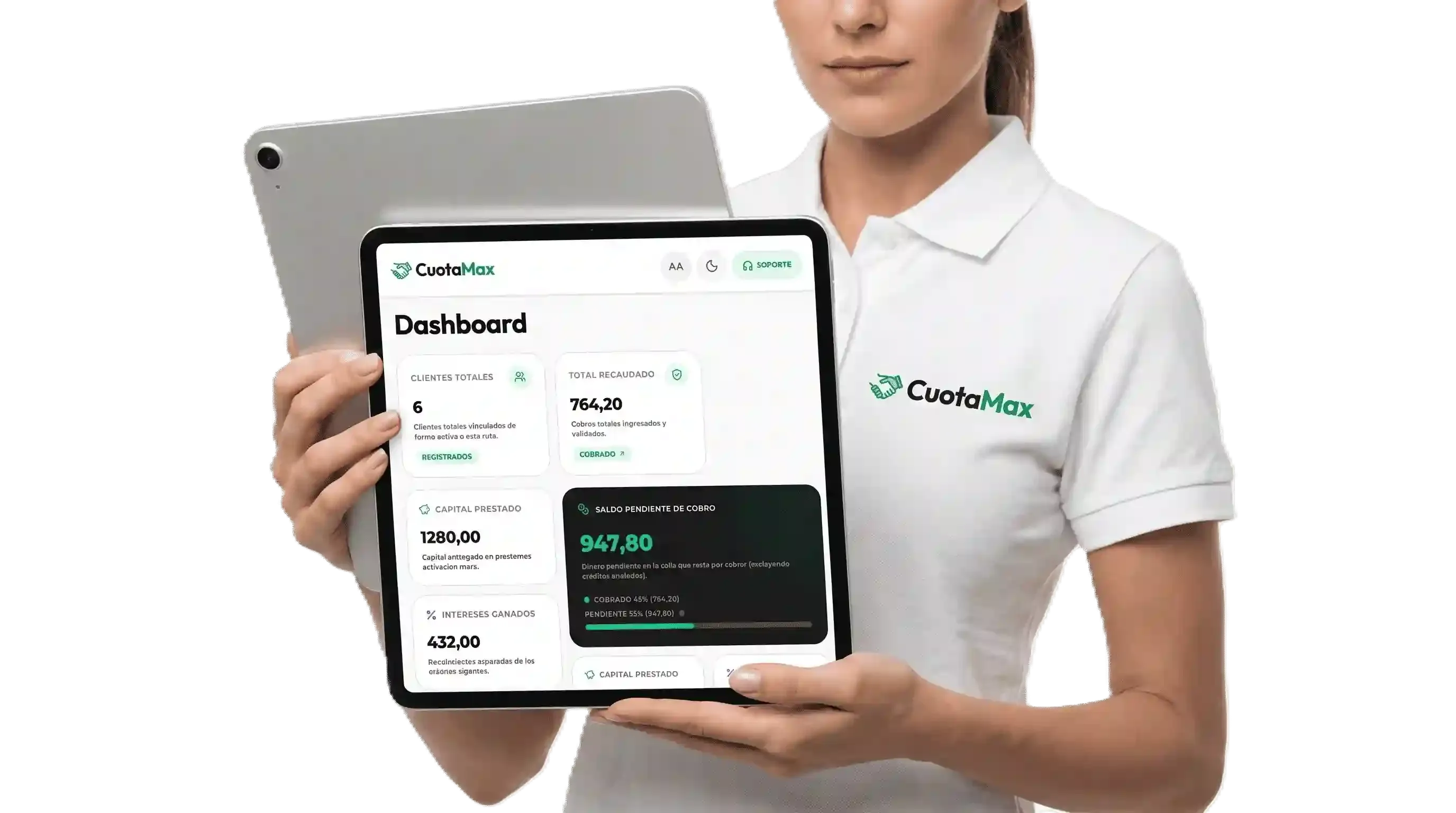 CuotaMax en múltiples dispositivos: móvil, tablet y computadora